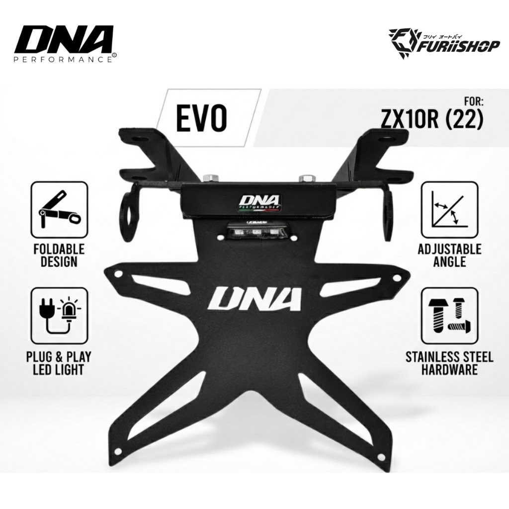 ท้ายสั้นแม่เหล็กพับได้ Tail Tidy DNA Performance รุ่น EVO For Kawasaki ZX-10R 2022