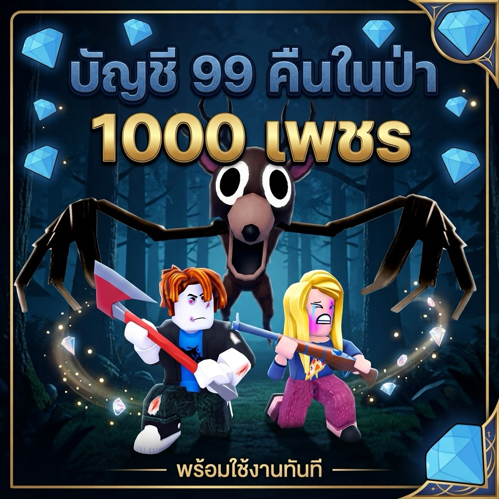 การ์ด 99 Nights in the Forest  99คืนในป่า 1000💎 ไก่ตัน ไก่เพชร ไก่เงิน ของสะสม