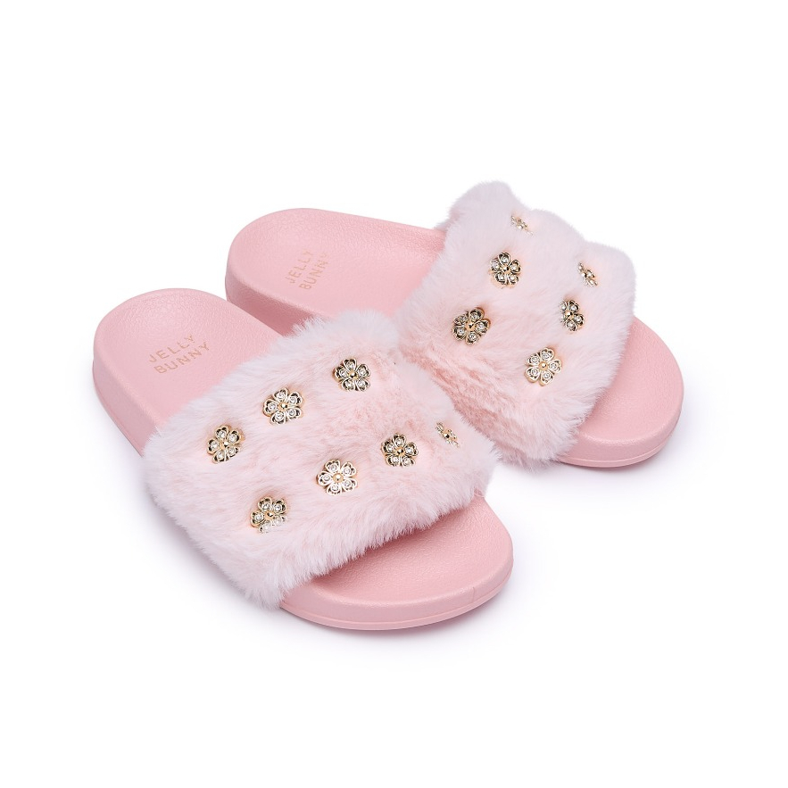 JELLY BUNNY รองเท้าแตะ สำหรับเด็กผู้หญิง MINI SLIDE FUR SELIN SANDALS รุ่น B26CSKA011