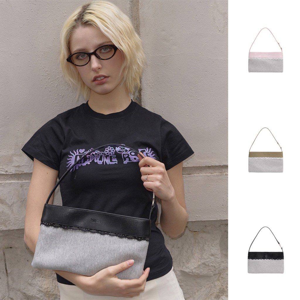 🦌🇰🇷Hieta Iris bag -Powder Pink / Black
