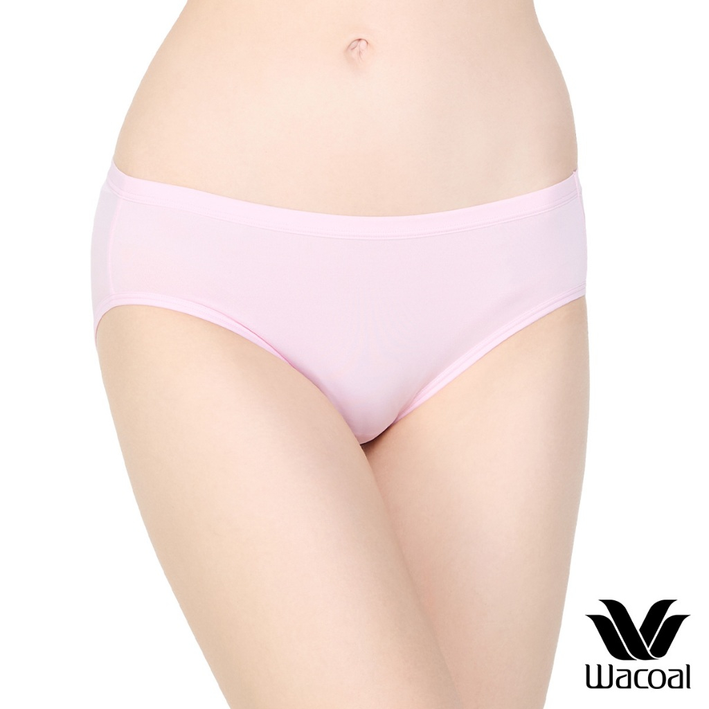 Wacoal Surprise Panty กางเกงในใส่สบายวาโก้ รูปแบบ Bikini รุ่น WU1C34 สีชมพูอมส้ม (CP)