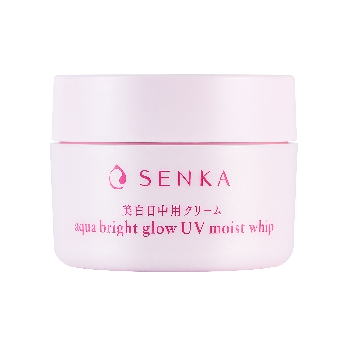 [ของแถมไซส์จริง งดจำหน่าย] SENKA เซนกะ อควา ไบรท์ โกลว์ ยูวี มอยส์ วิป 50 กรัม
