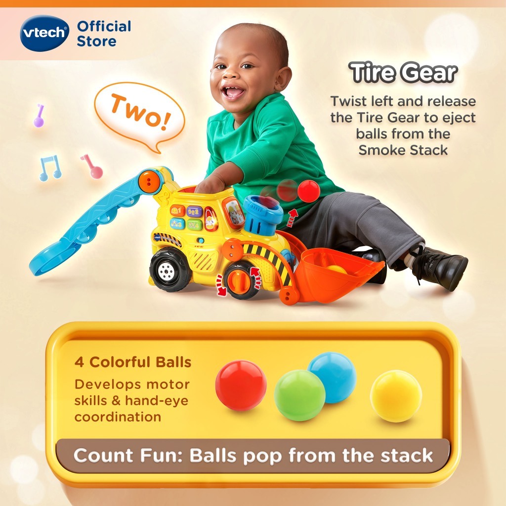VTech جرافة Pop-a-Balls بكرات — صورة 6