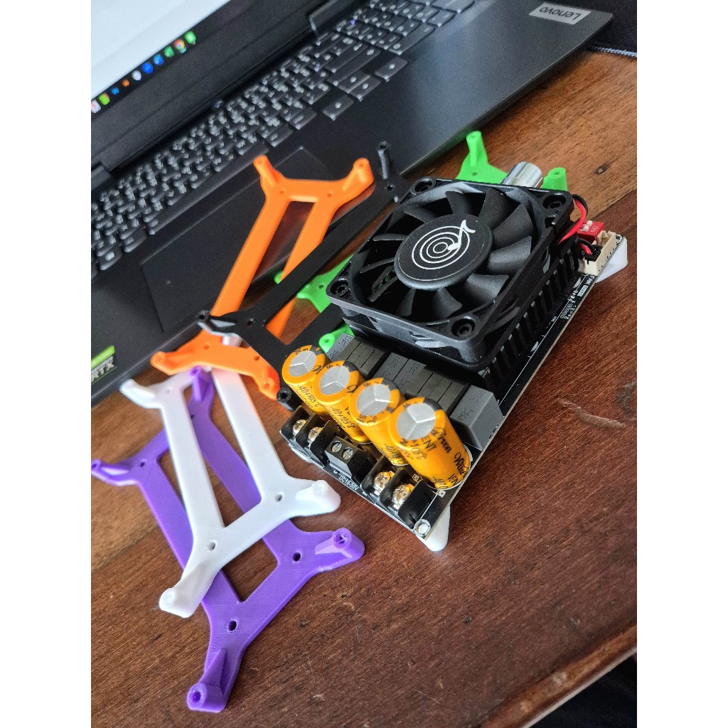DIY ฐานยึดแอมป์ ZK-3002 / ZK6001 งานปริ้น 3D แถมน๊อตฟรี