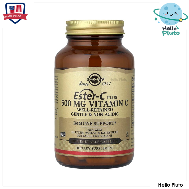 Solgar, Ester-C® Plus, Vitamin C, 500 mg, 100 Vegetable Capsules