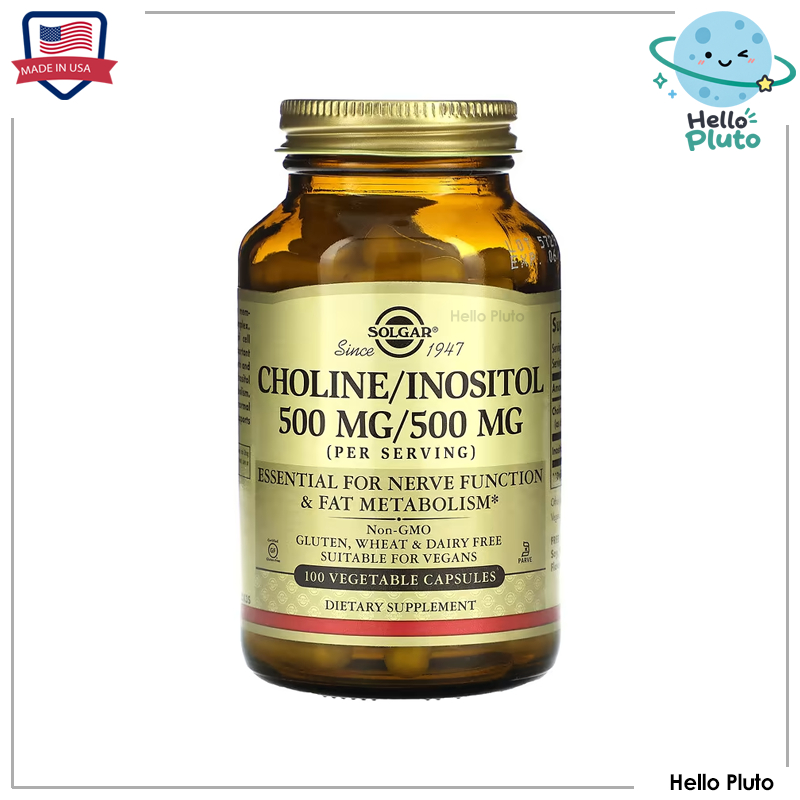 Solgar,Choline/Inositol, 100 Vegetable Capsules