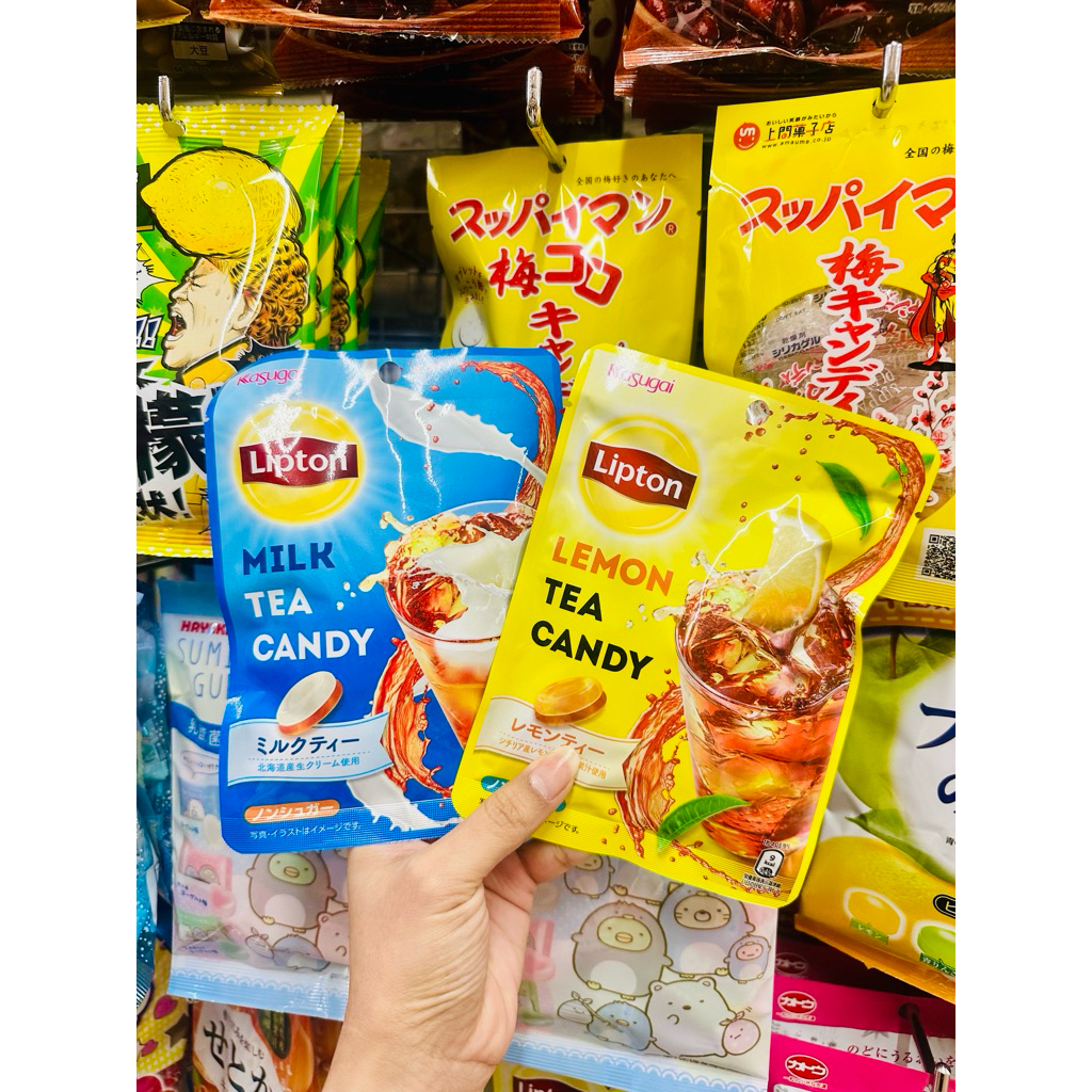 ✨Kasugai Lipton Tea Candy🍋ลูกอมชาลิปตัน 2 สไตล์