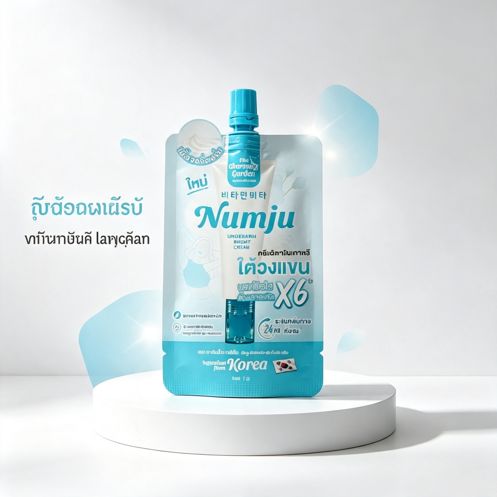 (แบบซอง) Numju Underarm Bright Cream นัมจู ครีมทาใต้วงแขน 7 กรัม