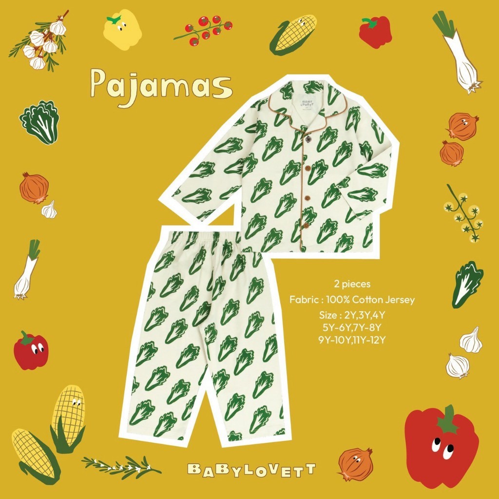 [Babylovett] 24 Veggies - Pajamas