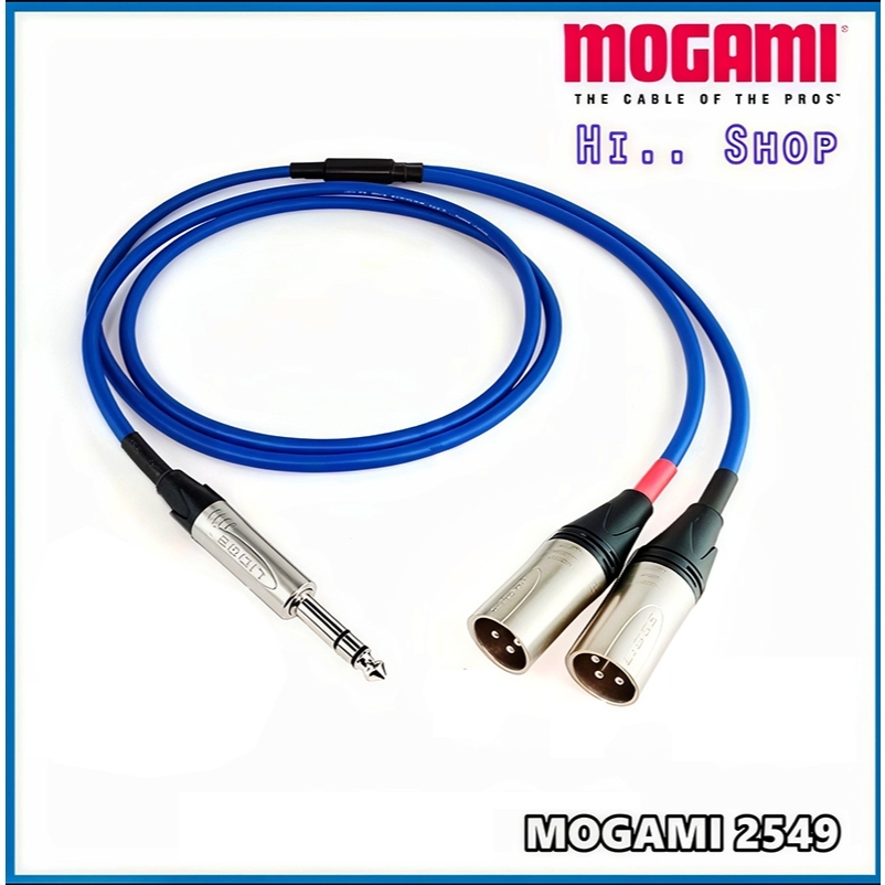 สาย Y TRS (6.35mm) -  XLR(ผู้)x2  ใช้สาย MOGAMI 2549  หัว Lidge