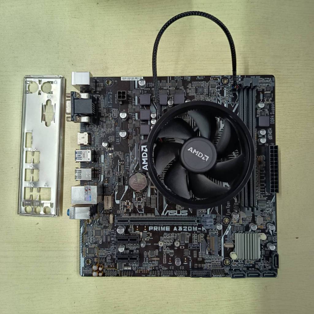 CPU  Ryzen 5  3400G  3.70GHz + M/B  ASUS  PRIME  A320M - K  DDR4  ประกัน  2  เดือน