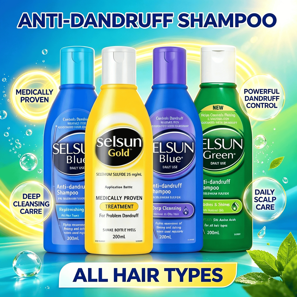 SELSUN 2.5% SELENIUM SULFIDE Anti-dandruff oil control Shampoo 200ml แชมพูขจัดรังแคออยล์อันทรงพลัง