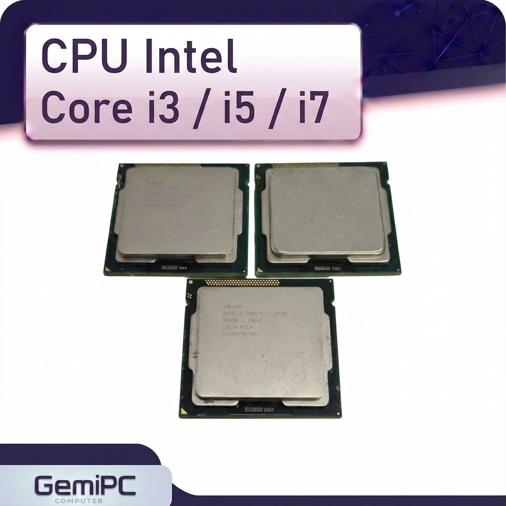 CPU  Intel มือสอง  Core i3 / i5 / i7 สินค้าเทสก่อนส่ง สภาพดี พร้อมใช้งาน อ่านรายละเอียดเพิ่มเติม