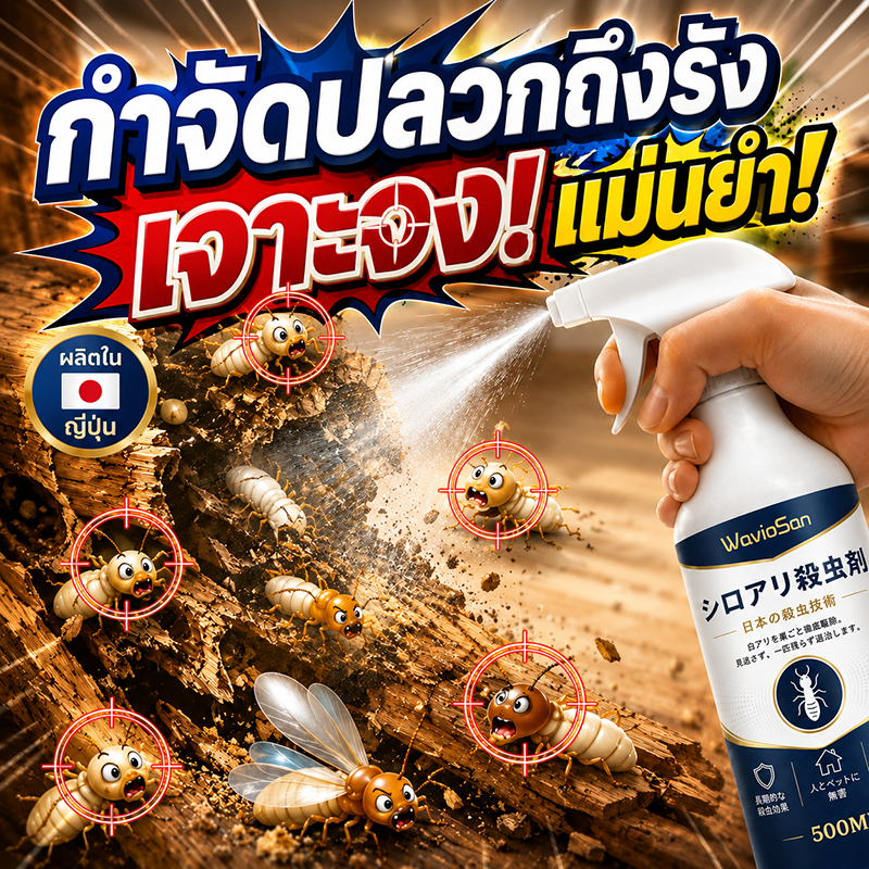 ✅กำจัดยกรัง ไม่กลับมาอีก!✅ ยาฉีดปลวก ยาฆ่าปลวก ยาฆ่าแมลง ปลอดภัยต่อคน แต่แมลงทุกชนิดตายยกรัง