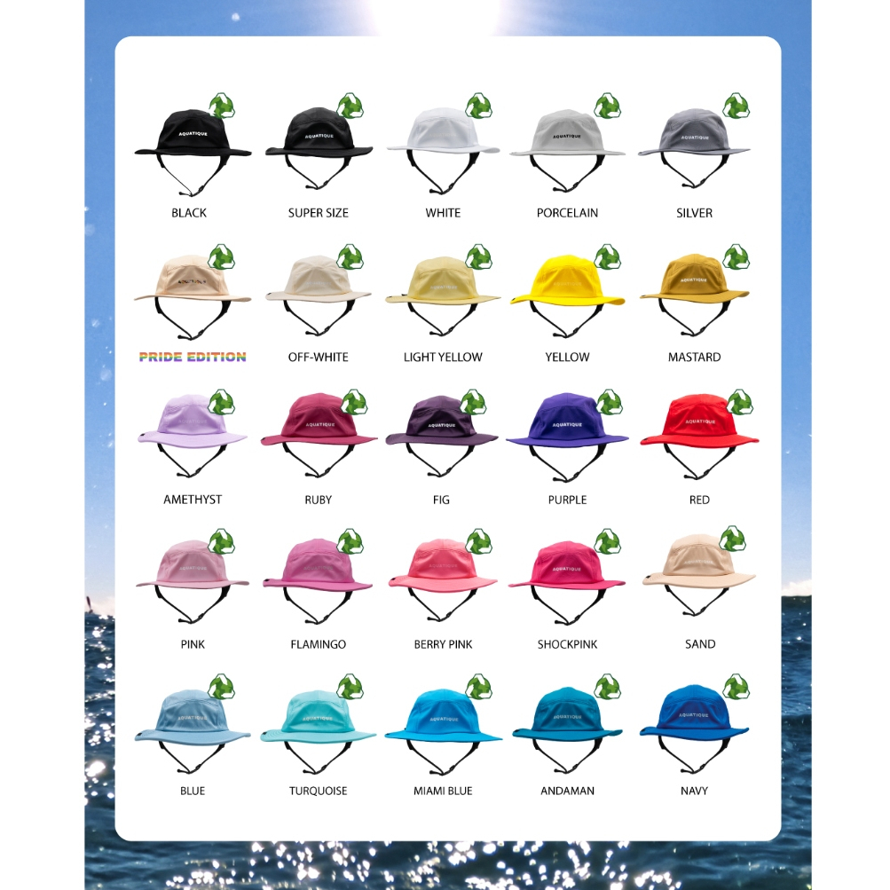 ((New Color)) Aquatique Bucket Hat หมวกบั๊คเก็ตดำน้ำ เซิร์ฟ เดินป่า แคมป์ปิ้ง กันแดดกันยูวี