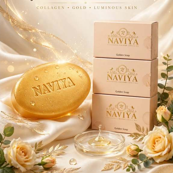 Naviya Golden Soap - สบู่ทองคำคอลลาเจน