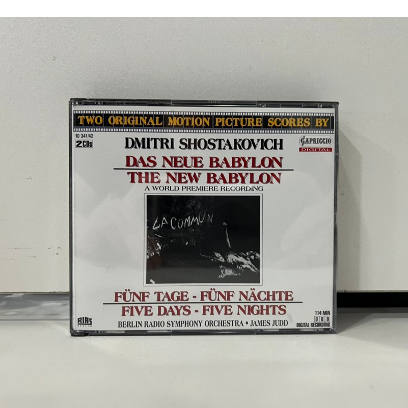 2 CD MUSIC ซีดีเพลงสากล DMITRI SHOSTAKOV THE NEW BABYLON • FIVE DAYS - FIVE NIGHTS (K9H47)