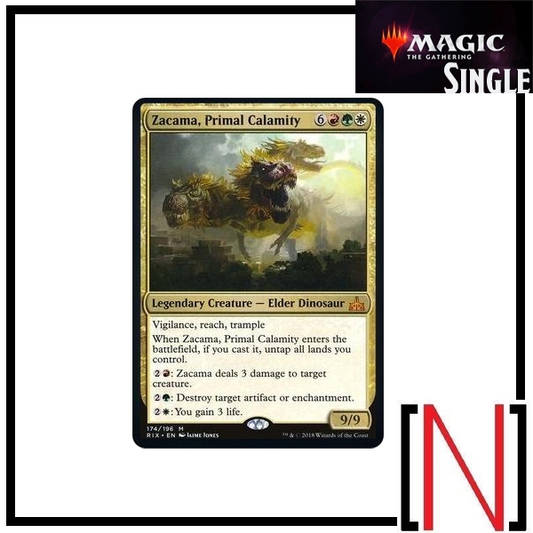 [MTG][Single][RIX] Zacama, Primal Calamity ระดับ Mythic [ภาษาอังกฤษ]