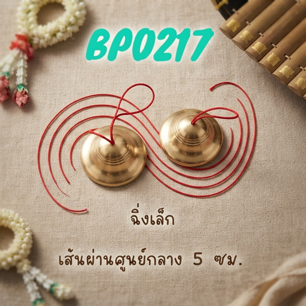 ฉิ่งเล็ก สำหรับเด็ก รหัสBP0218 (MADE IN THAILAND)