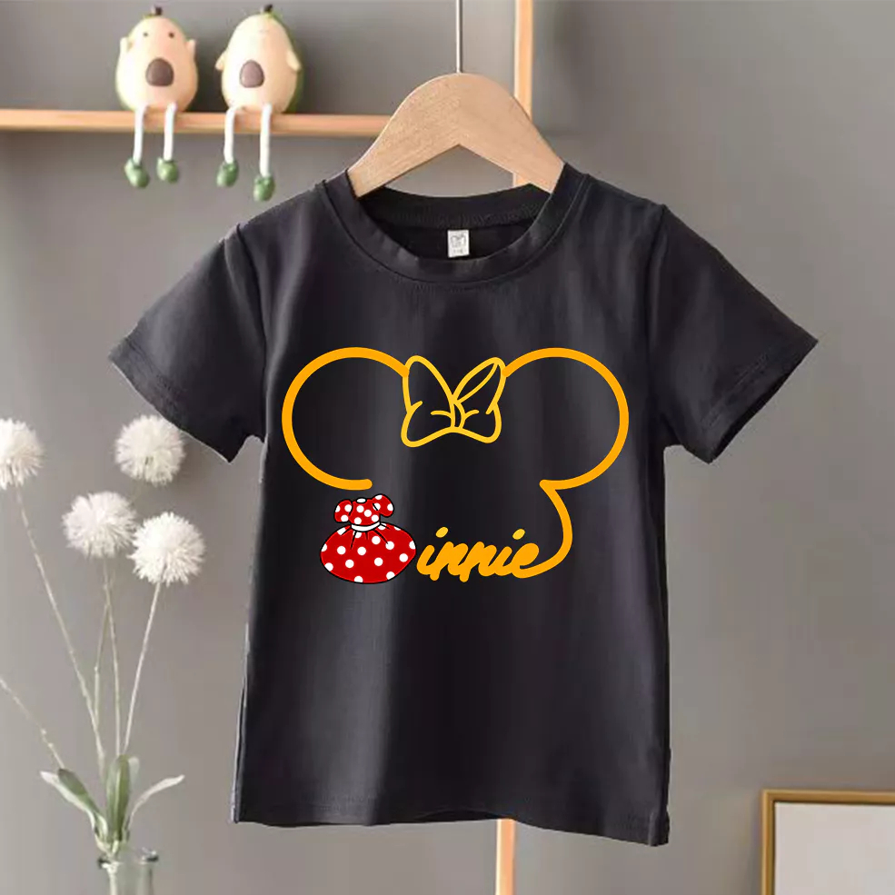 เสื้อยืดเด็ก ลายมิกกี้เมาส์น่ารัก จากดิสนีย์ เสื้อยืดสำหรับเด็กชายและเด็กหญิง BAJU BUDAK KINAK-ANAK 