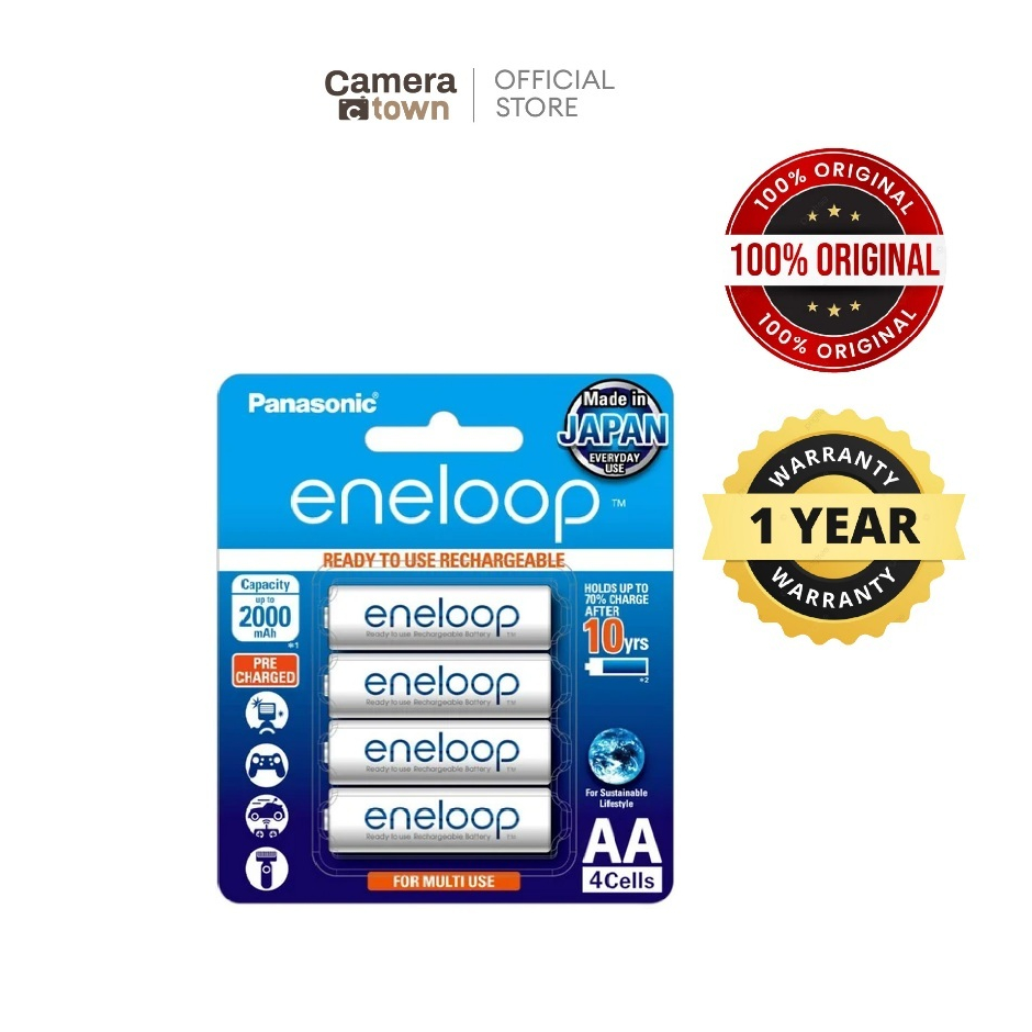 แบตเตอรี่ PANASONIC ENELOOP RECHARGEABLE [ประกันศูนย์ 6 เดือน]