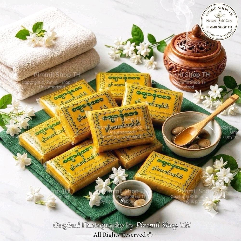 ทานาคาสดพอกหน้าแท้ 100% แป้งพม่าก้อนบดธรรมชาติ สูตรเคลียร์สิวอักเสบ สิวผด ฝ้ากระ ผิวใสเนียนนุ่ม