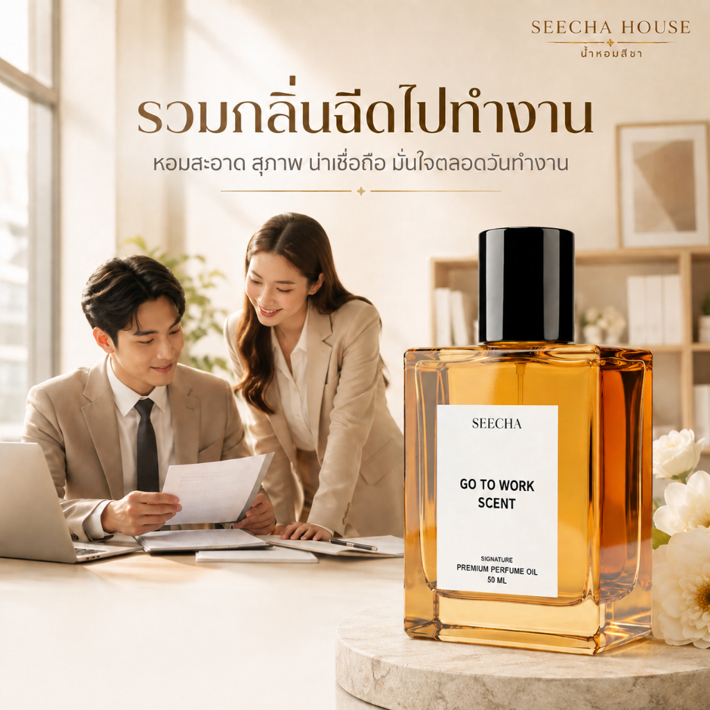รวมกลิ่นฉีดไปทำงาน Seecha Oil Perfume น้ำหอมสีชา [ซื้อ2ฟรี1] สีชาออยล์ ออยล์น้ำหอม ขนาด 50ml