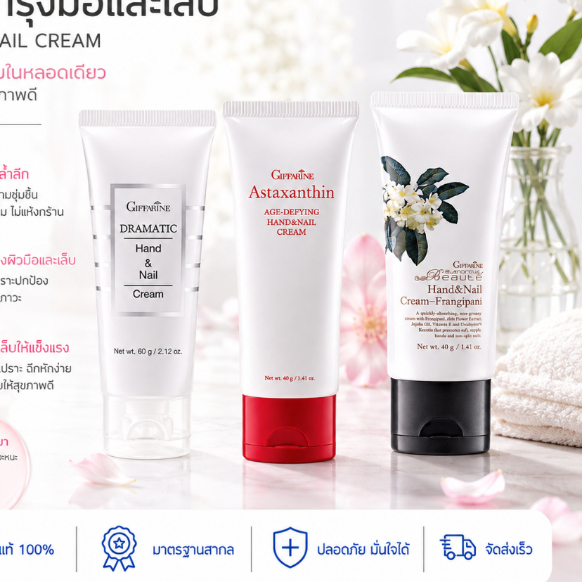 ครีมบำรุงมือ ครีมทามือ แฮนด์ครีม Handcream GIFFARINE ครีมบำรุงมือและเล็บดรามาติค