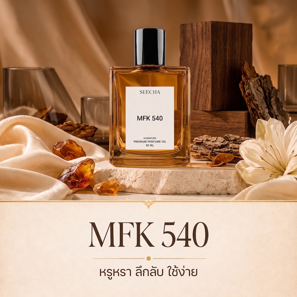 ❤️ 65 MFK 540 เอ็มเอฟเค 540 ❤️ Seecha Oil Perfume น้ำหอมสีชา น้ำหอมออยล์ ขนาด 50ML ใช้นาน 1-2 เดือน