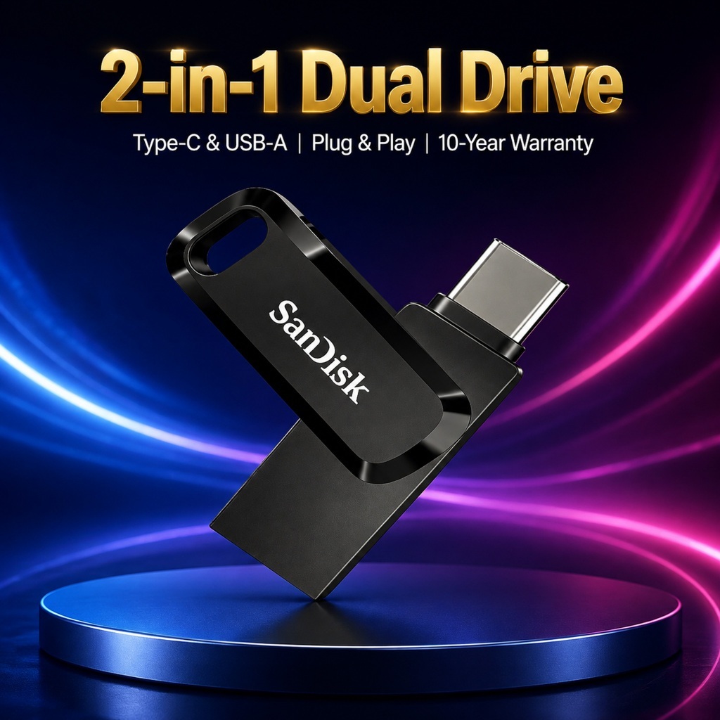 SanDisk Ultra Dual DriveGo 32GB 64GB 128GB 256GB 512GB 1TB FlashDrive Type C USB 3.1 แฟลชไดร์ฟ โทรศัพท์ แท็บเล็ต OTG