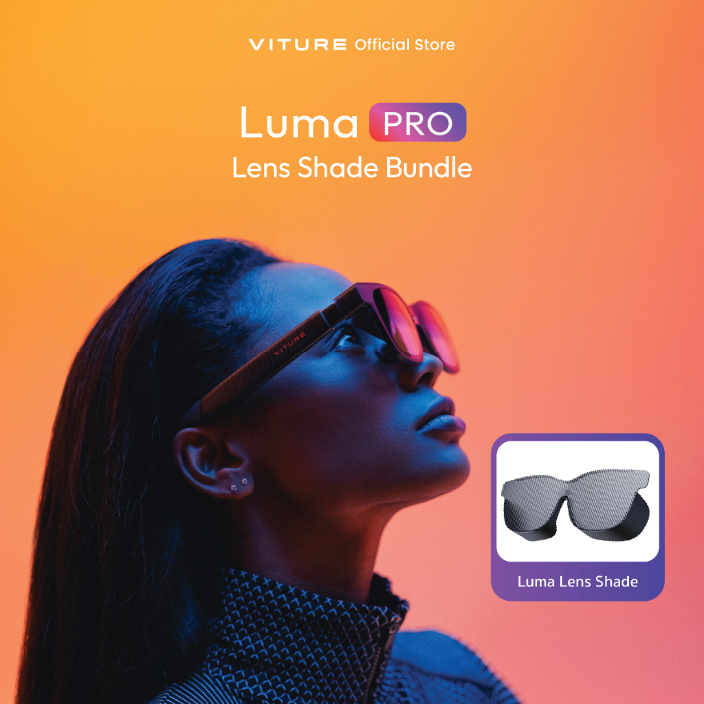 VITURE Luma Pro + Lens Shade Bundle- 152" 120Hz จอคมชัดที่สุด แปลงภาพ 3D เรียลไทม์ แว่นXR ปรับค่าสาย