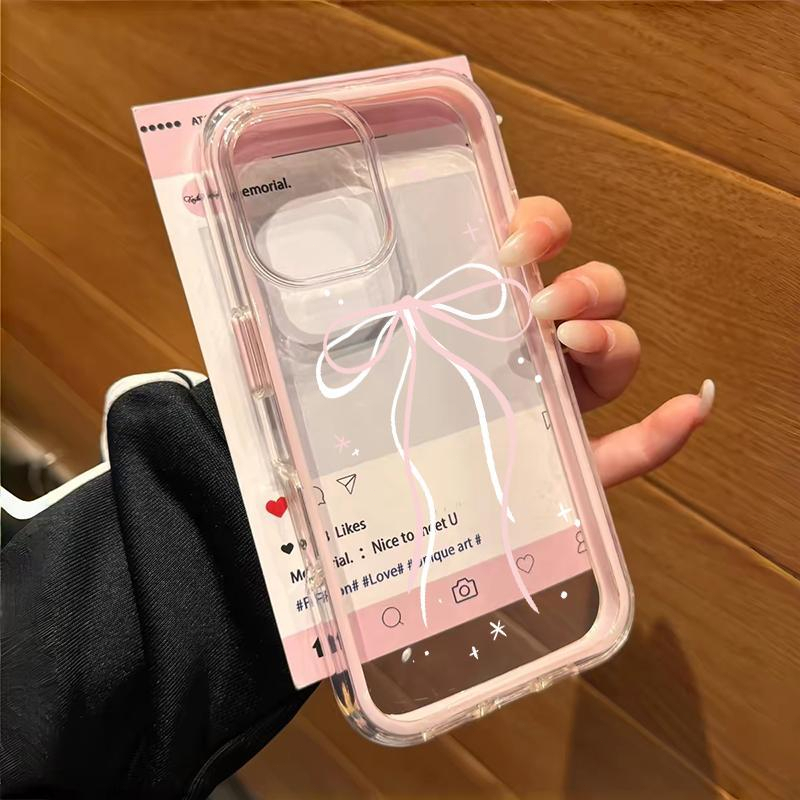 โค้งคำนับ เคสไอโฟน สำหรับ IPhone 11 13 15 17 7Plus 12 16 14 Pro Max 8Plus XR XS X Max 16 7 8 Plus เคสโทรศัพท์สองในหนึ่ง