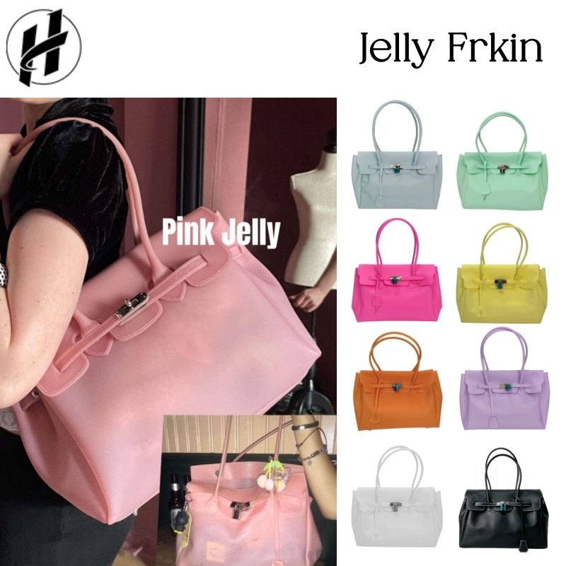 🛒hopeful丨Jelly Firkin BAG kiiikiii Small/Medium/Large Macaron Color Shoulder Bag - 37 colors