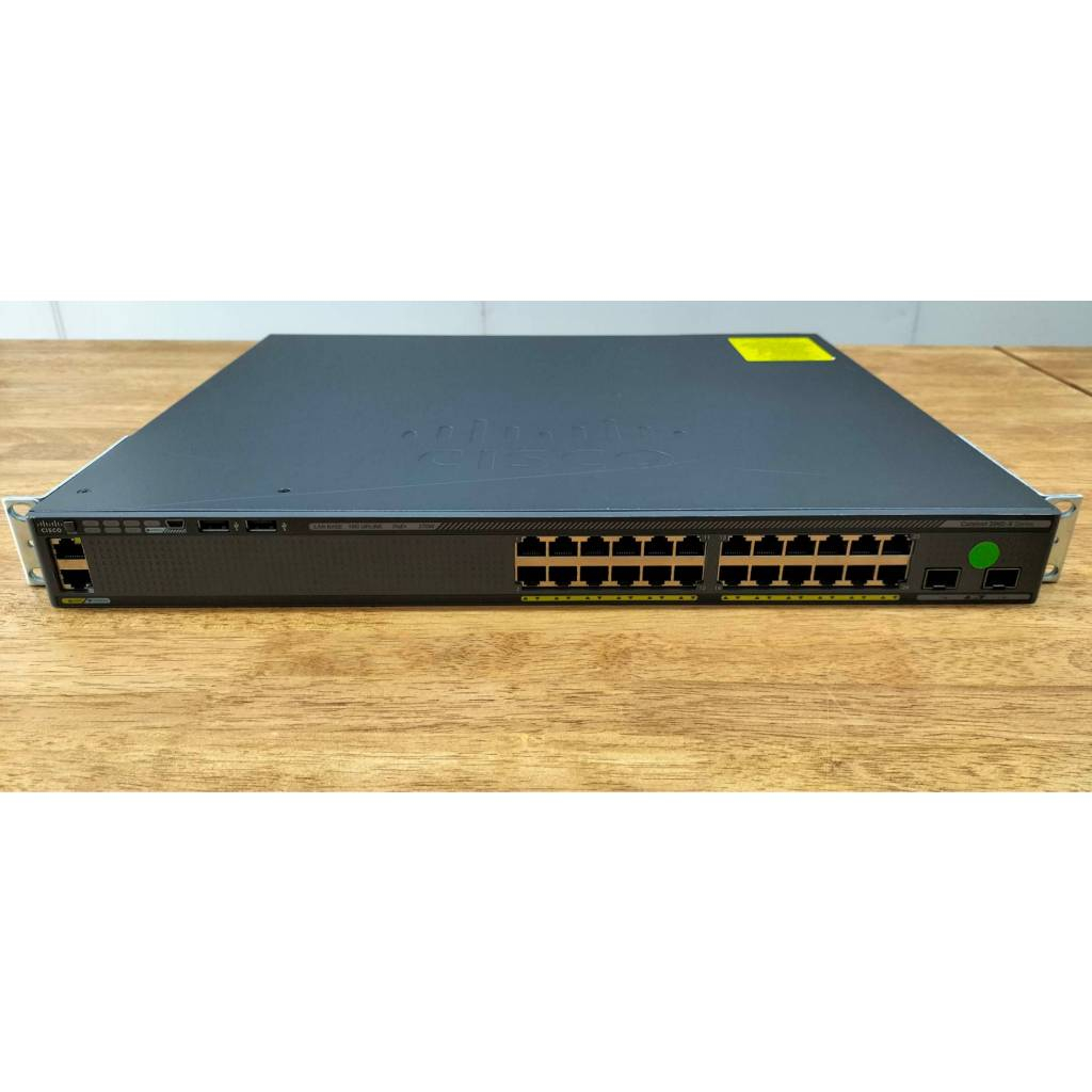 Switch Cisco Catalyst  2960X-24PD-L (WS-C2960X-24PD-L) มือสอง พร้อมใช้งาน