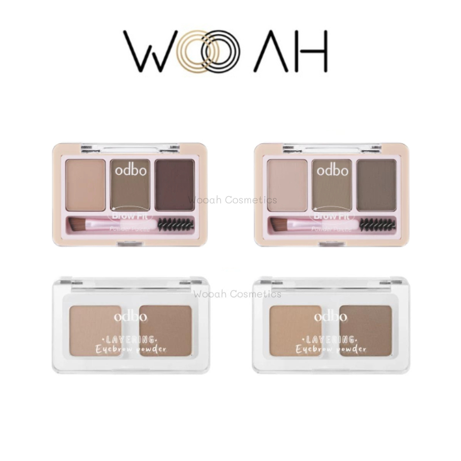 odbo Layering / Brow Fit Eyebrow Powder โอดีบีโอ อายบราว พาวเดอร์ OD7018 OD7023 เขียนคิ้วฝุ่น