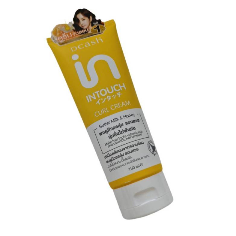 คีแคช อินทัช เคิร์ล ครีมจับลอน ล็อกลอน ผมดัด บำรุงผม 150มล. DCASH INTOUCH CURL CREAM