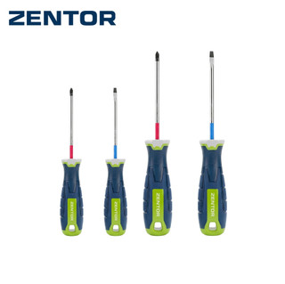 Zentor ไขควง เซต 4 ชิ้น ไขควงหัวแฉก หัวแบน 1-6 มม. ไขควงสลับ ปลายแม่เหล็ก Screwdriver
