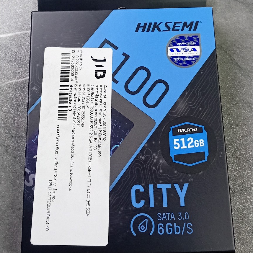 512 GB SSD (เอสเอสดี) HIKSEMI CITY E100 - 2.5 INCH SATA3 (HS-SSD-E100-512G)