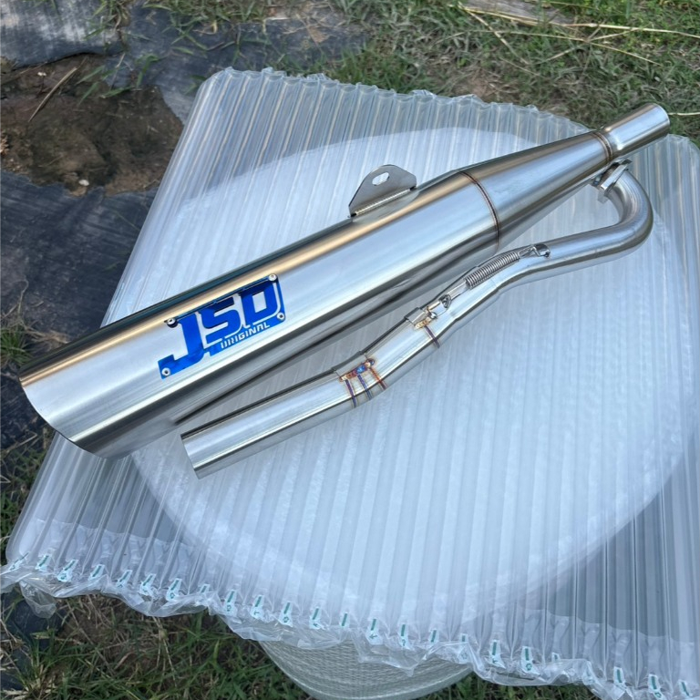 ท่อJSD เลสทั้งใบ125 คอท่อใส่125i 2012-2022 2v 4v (ป้ายไดร์สี)