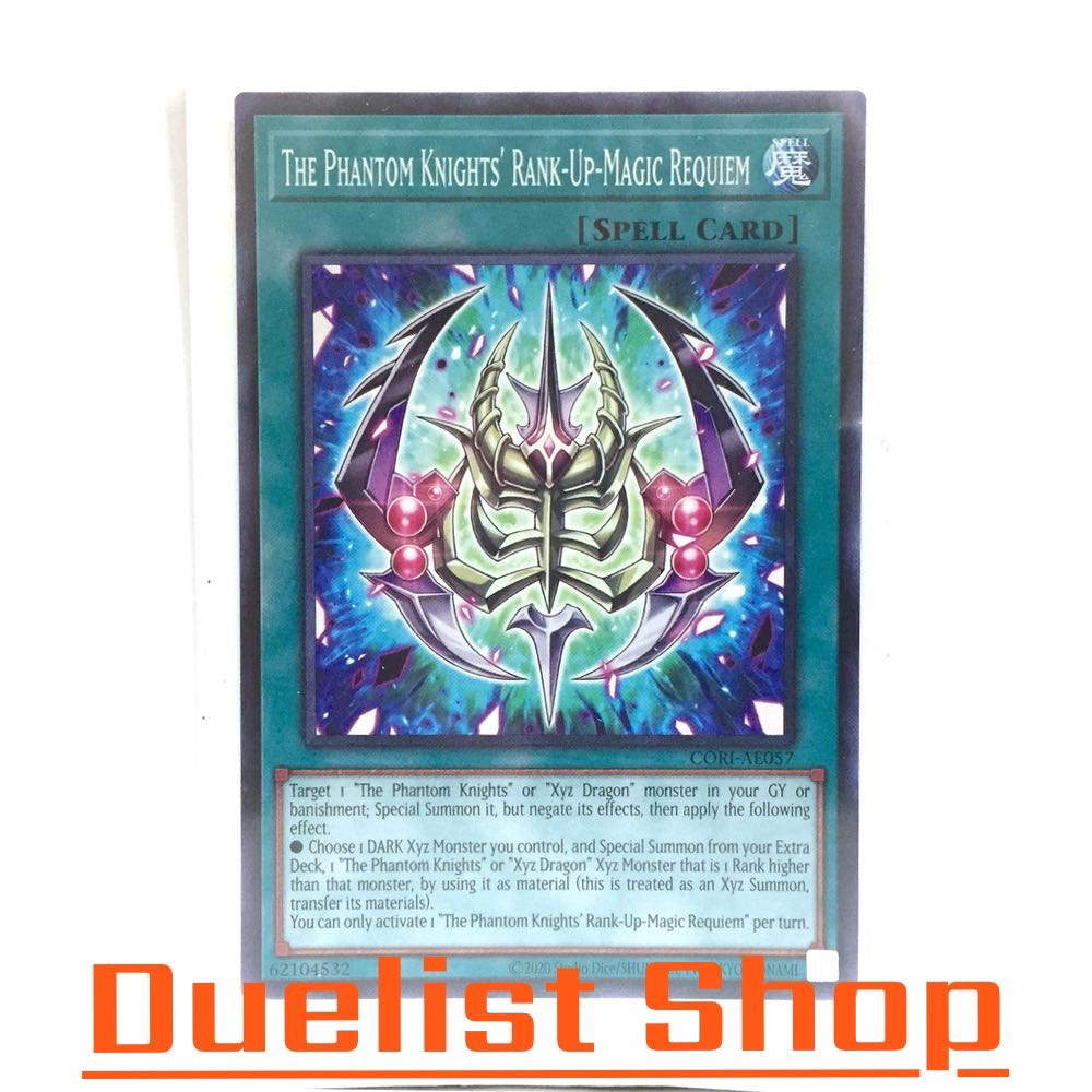 The Phantom Knights' Rank-Up-Magic Requiem (N) Spell [Normal] ชุด CORI-AE057 การ์ดเกม ยูกิโอ (Yu-Gi-Oh!) OCG Asia EN
