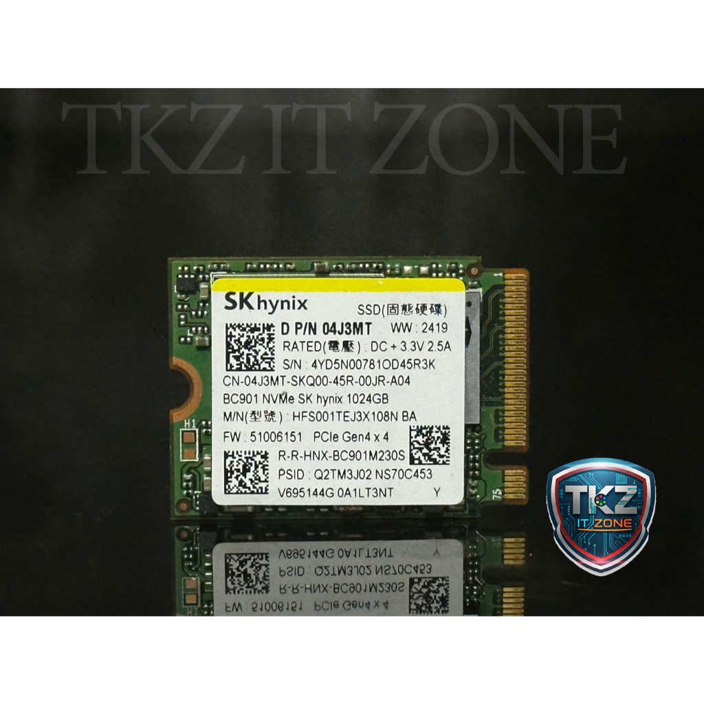 SSD (solid state drive) SKHYNIX BC901 1TB (SSD M.2 PCIE 4.0 ขนาด 2232)