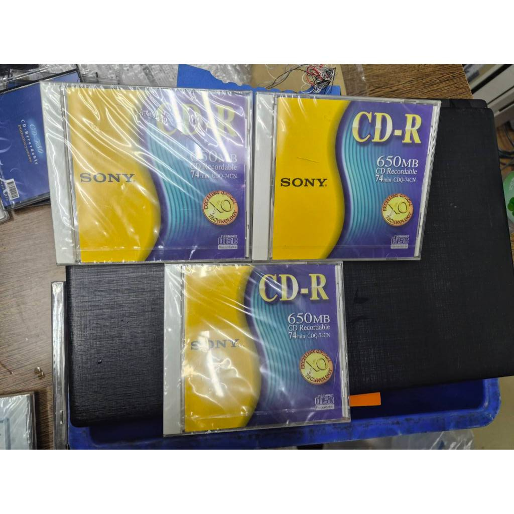 แผ่น Sony CD-R Recorder Media CDQ-74CN ขนาดความจุ 650MB ระยะเวลาบันทึก 74 นาที