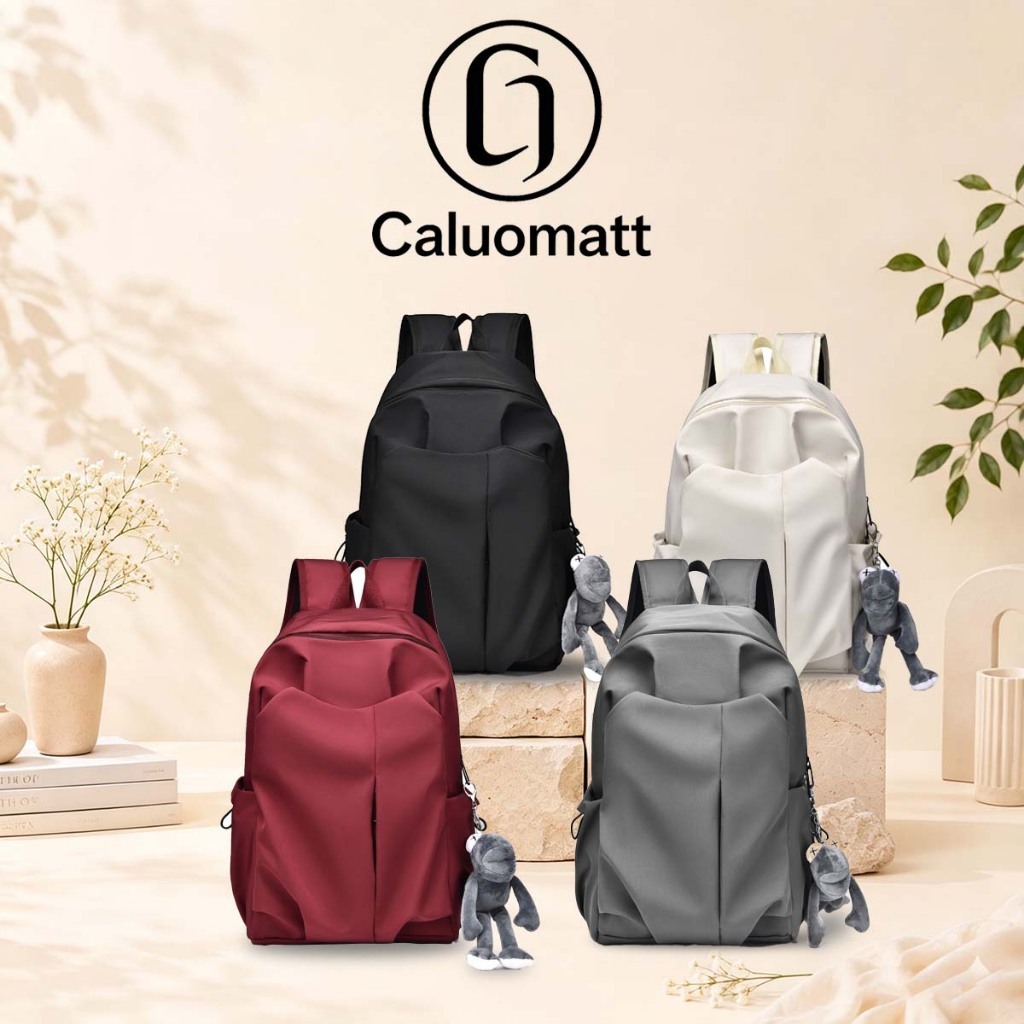 【Caluomatt.TH】กระเป๋าเป้ผู้ชายสไตล์เกาหลี กระเป๋านักเรียนมัธยม มหาวิทยาลัย ใบใหญ่ใส่คอมโน้ตบุ๊กได้ แฟชั่นเท่ๆ