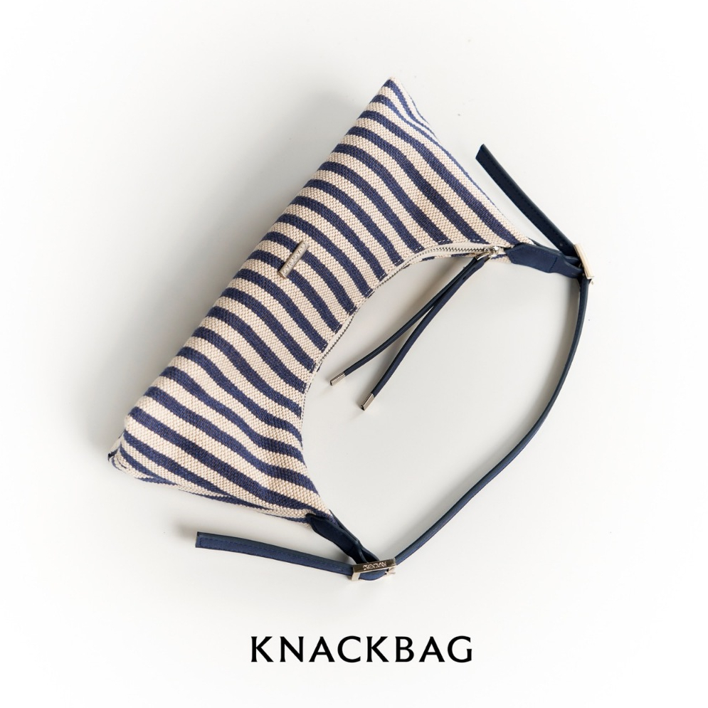 KNACKBAG - Jennie Cruise Stripe bag - กระเป๋าสายสะพายไหล่ รุ่นเจนนี่ หนังสังเคราะห์แคนวาสลายทาง (PU Canvas)