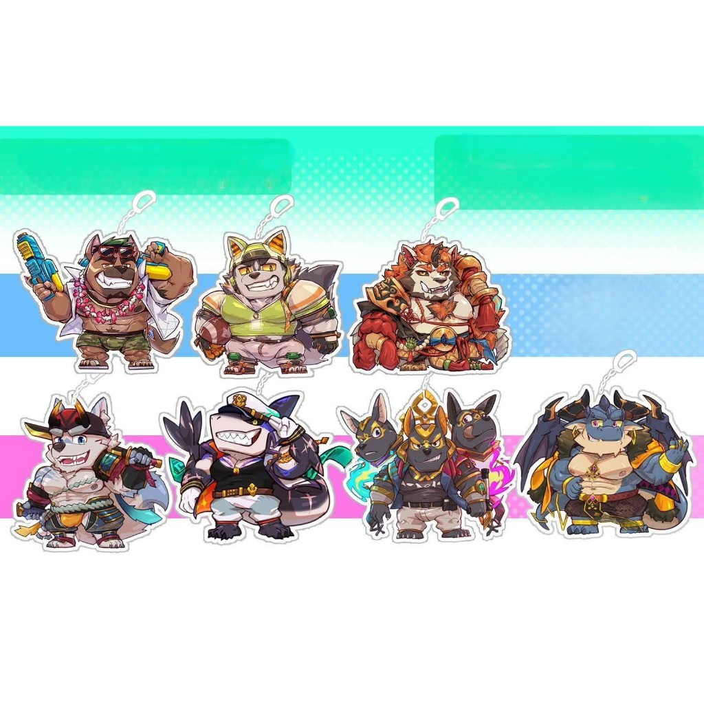 พวงกุญแจลายการ์ตูน กลุ่ม Furry และ Kemono - (Maoyu) XXL WOOFLA Keychain