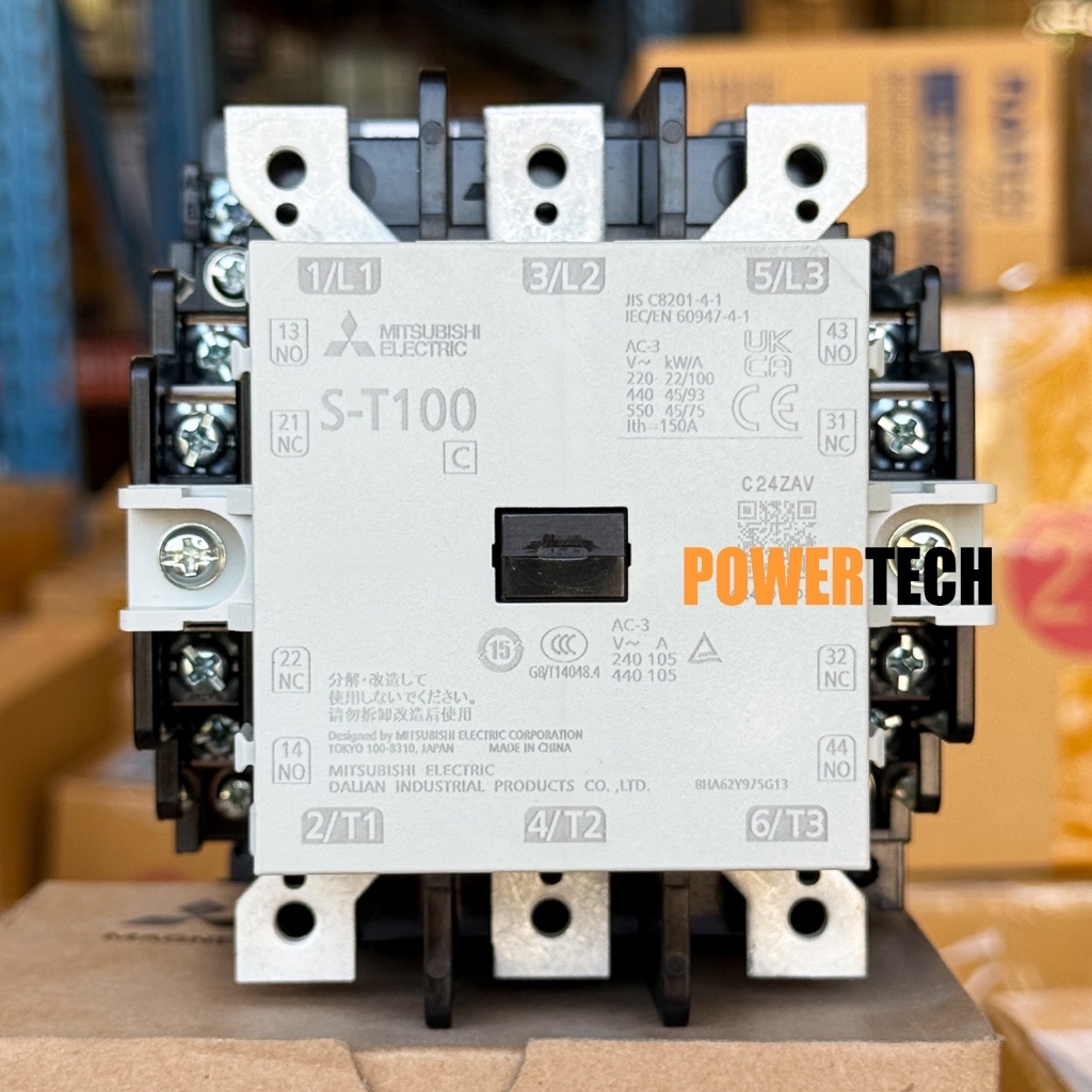 S-T100 220V 380V MITSUBISHI MAGNETIC แมกเนติก คอนแทกเตอร์ โอเวอร์โหลด TH-T100