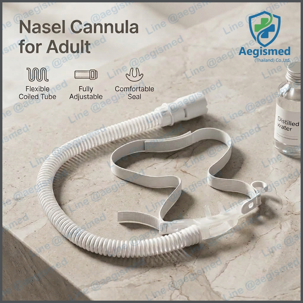สาย High Flow Oxygen Cannula สำหรับเครื่องทุกยี่ห้อ