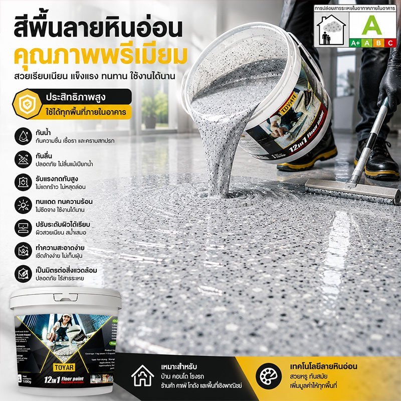 สีพื้น! ส่งตรงจากโรงงานในท้องถิ่น! สีพื้นอีพ็อกซี่สูตรน้ำแห้งเร็วปราศจากฟอร์มาลดีไฮด์สีพื้นลายหินอ่อนสากลในร่มและกลางแจ้