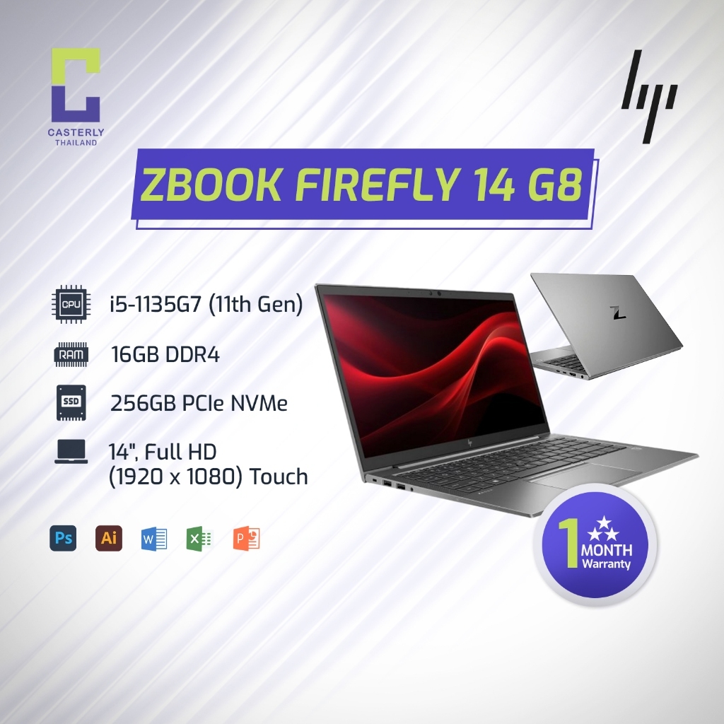 💻 [2nd Hand] HP ZBook Firefly 14 G8 ⚡ Core i5 11th Gen | RAM 16GB | SSD 256GB | 🖥️ 14" FHD Touch