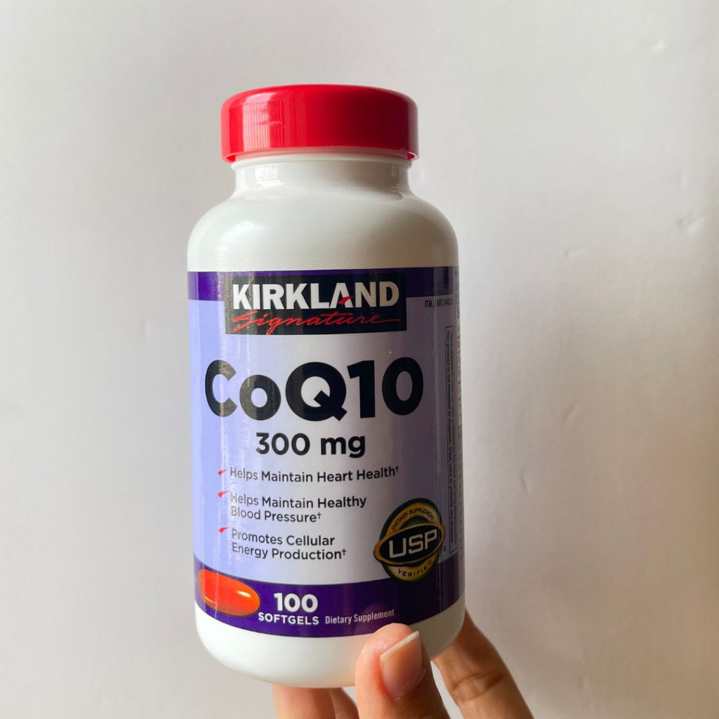 พร้อมส่ง ( Exp.02/2028 ) Kirkland CoQ10 300 mg 100 softgels ของแท้จาก USA